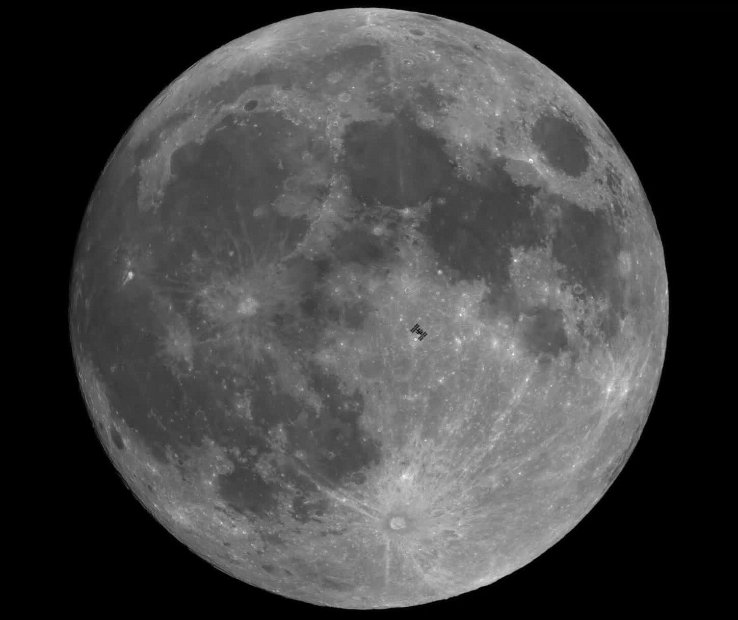 ISS Moon 1/4 speed