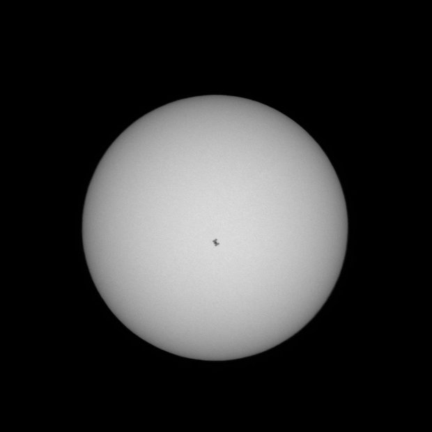 ISS Sun Transit 1/4 speed